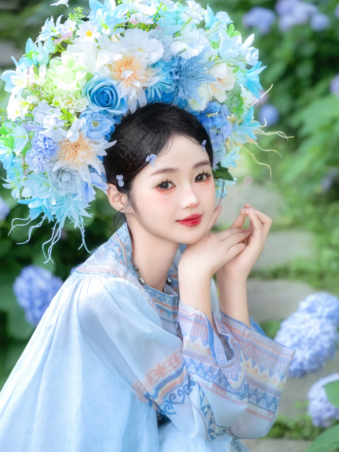 泉州簪花约拍｜小清新风格的彝族少女写真