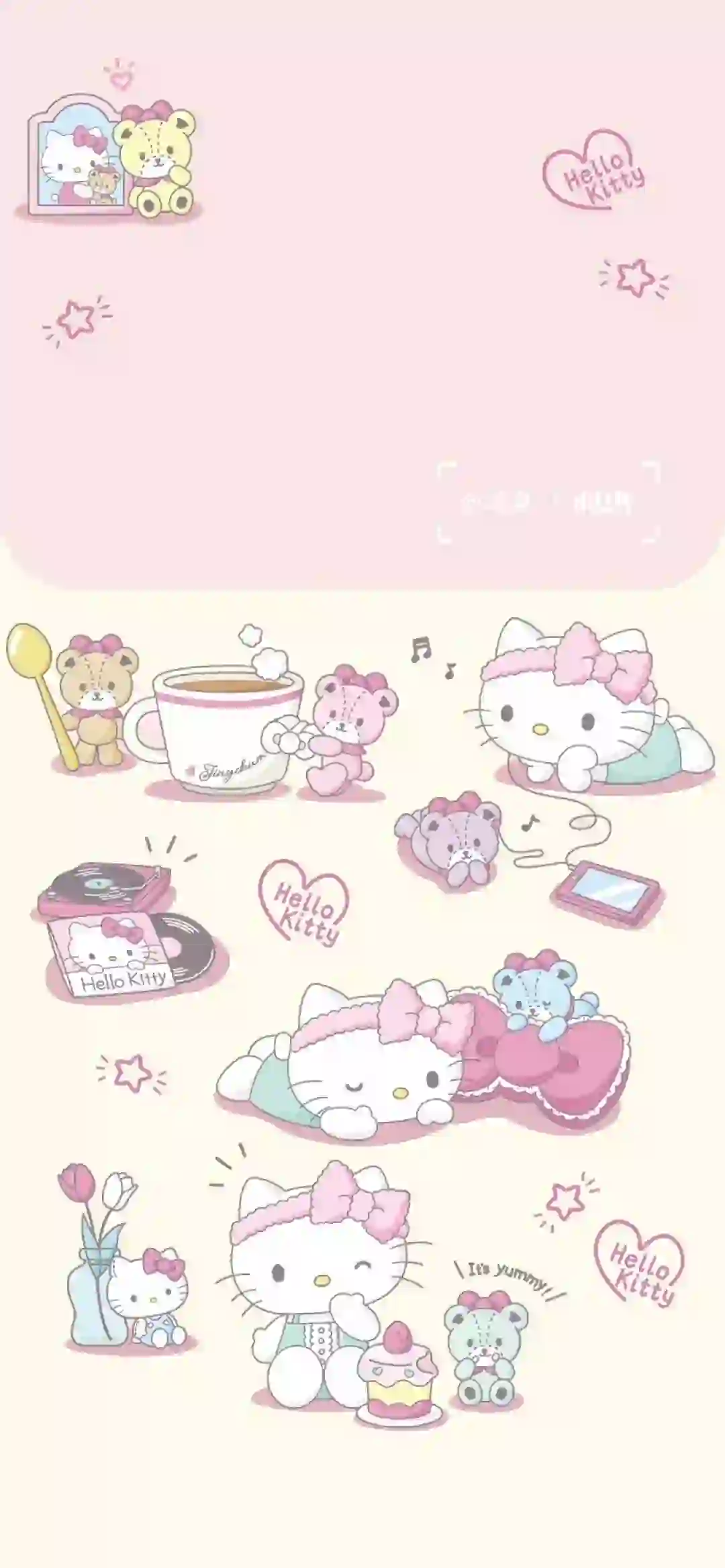 手机壁纸｜oh～甜心Hello kitty