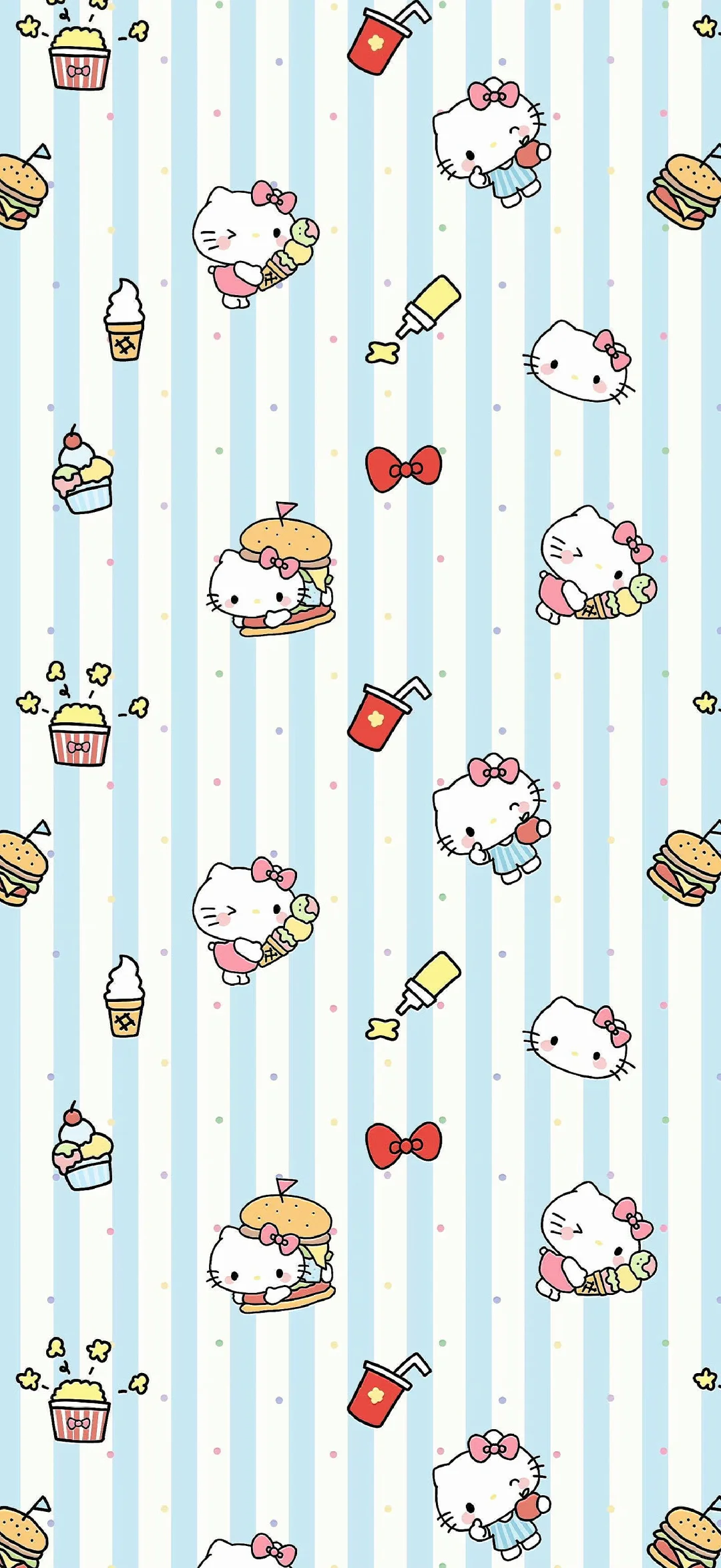 一组hello kitty手机壁纸 太可爱了啵