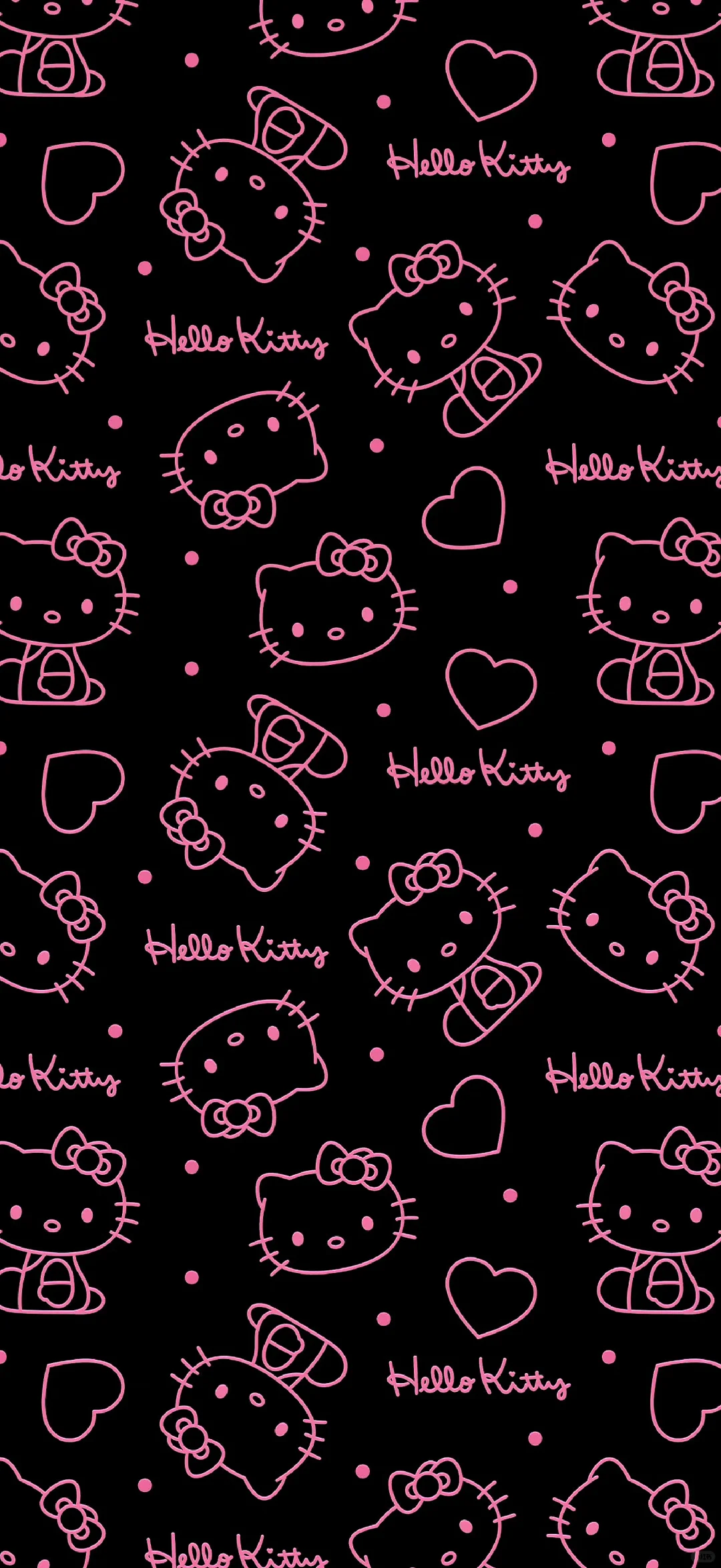 一组hello kitty手机壁纸 太可爱了啵