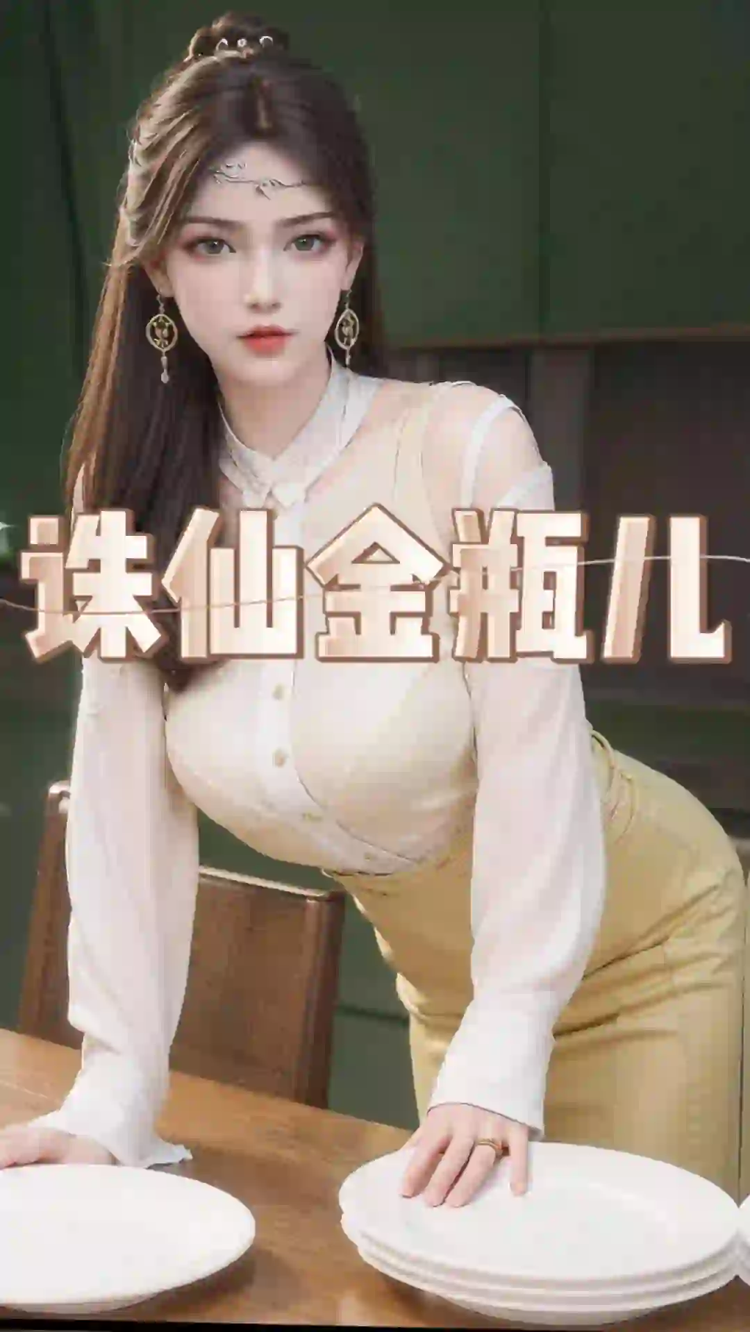 性感都市女郎包臀裙套装金瓶儿韩月