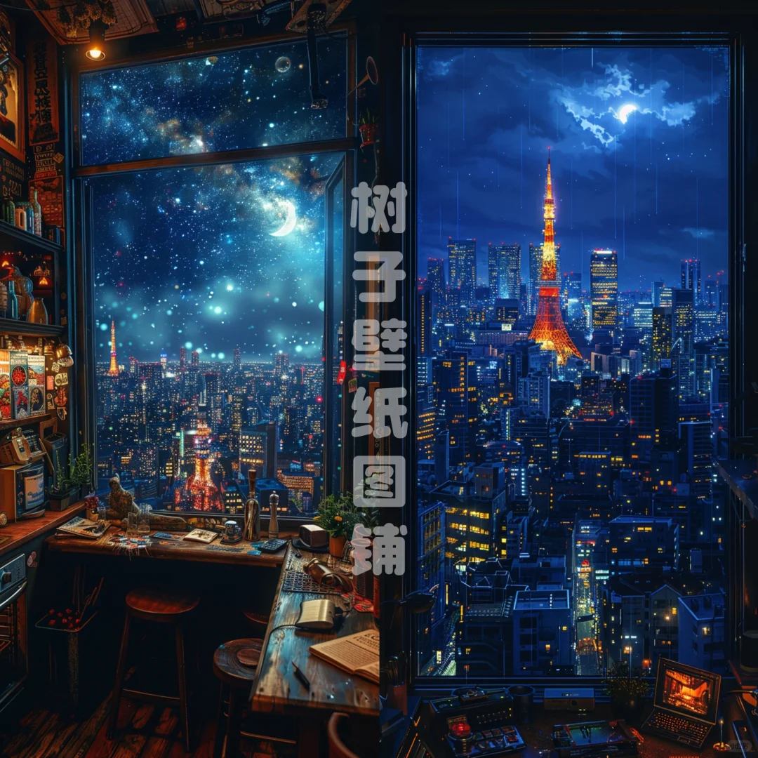 窗外夜景｜高清壁纸