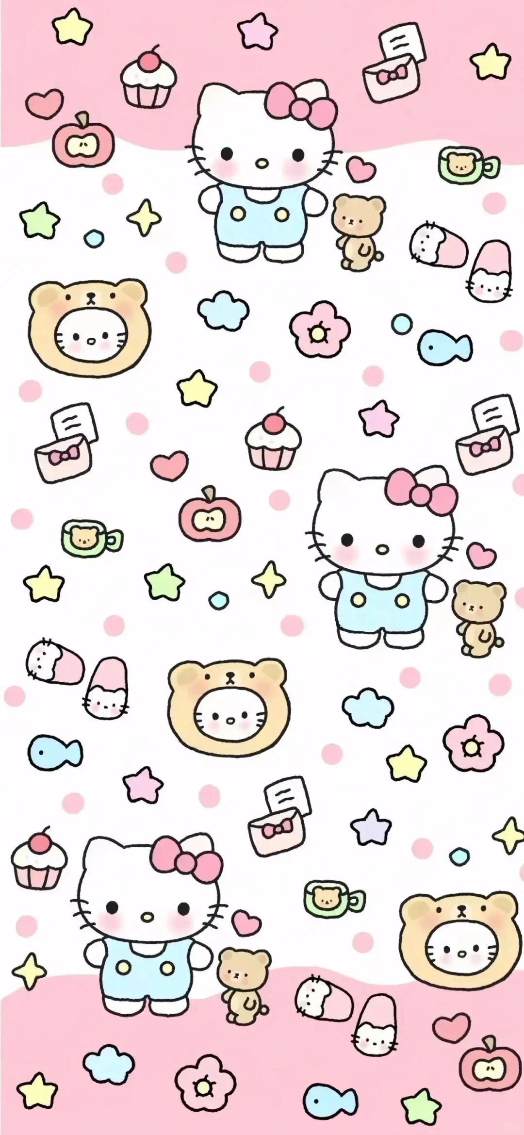 手机壁纸：hello Kitty～～