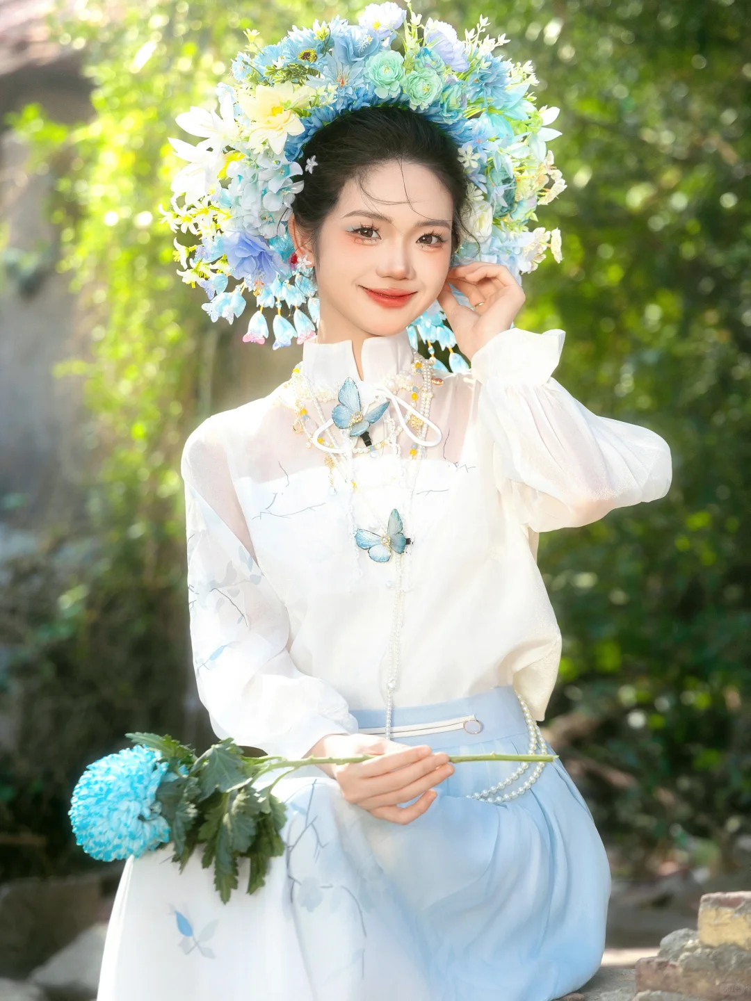 总要来拍一次簪花写真吧！泉州蟳蜅女簪花写