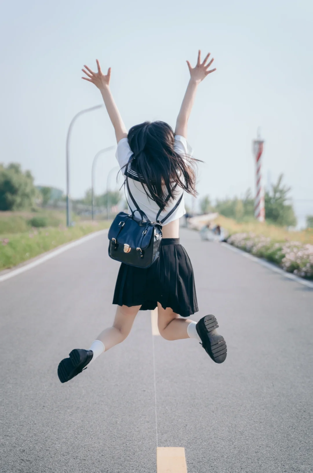 遇到了放学路上的女高生！？｜日系写真