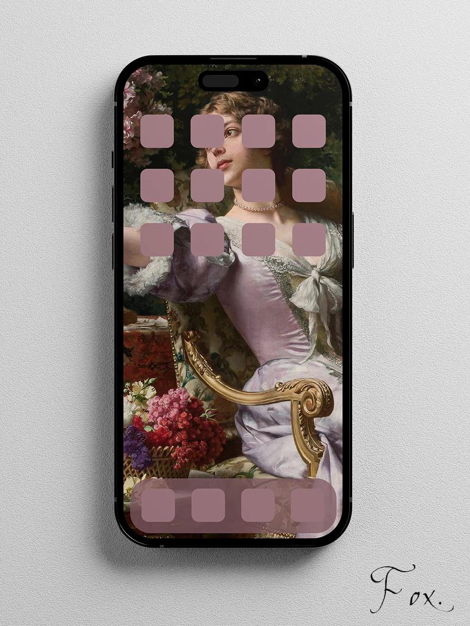 ?399｜名画壁纸??‍♀️Lady lilac dress