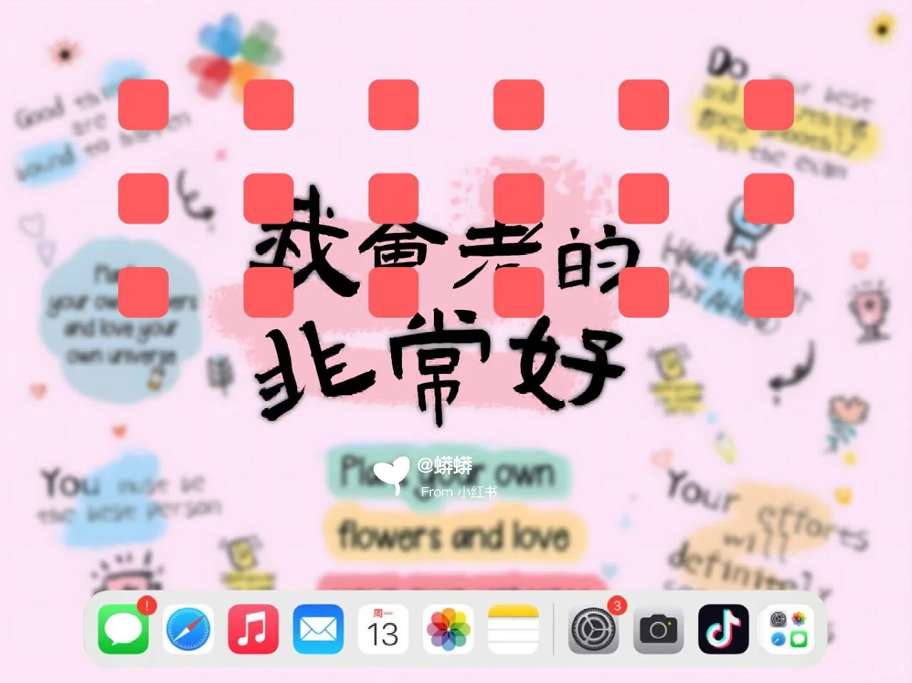 第48期：ipad 壁纸我会考的非常好日常激励