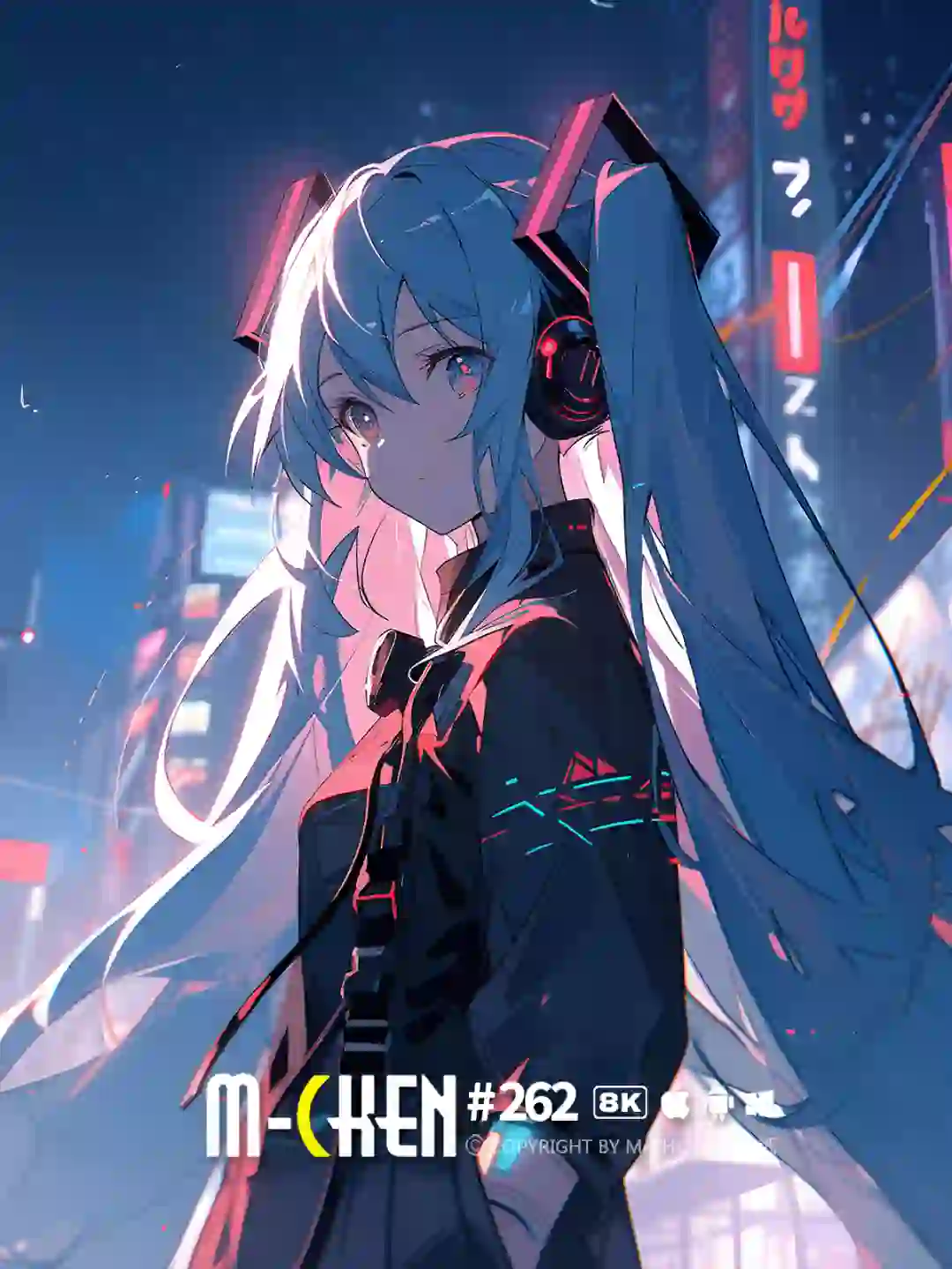 酷酷的miku初音未来｜二次元三端高清壁纸