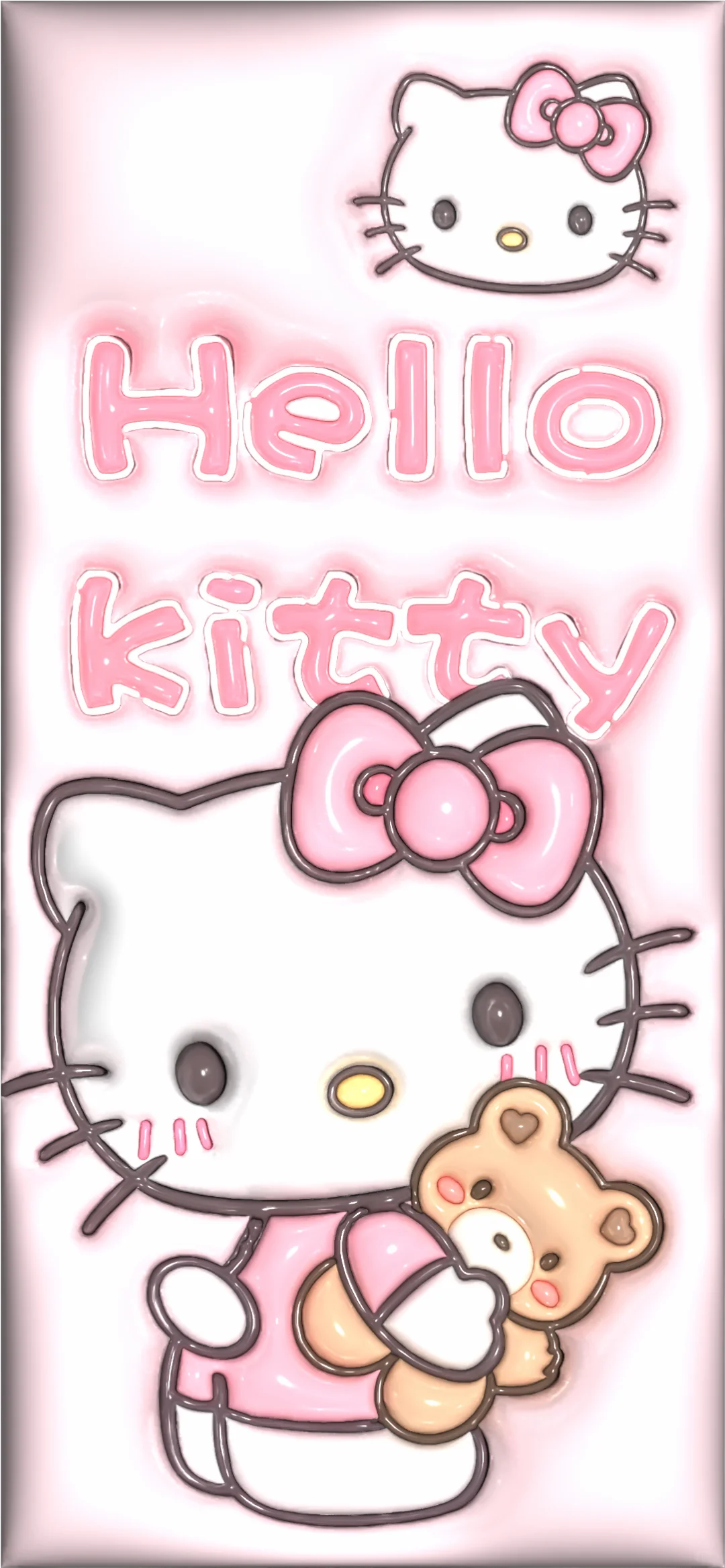 Hello kitty凯蒂猫壁纸｜膨胀特效