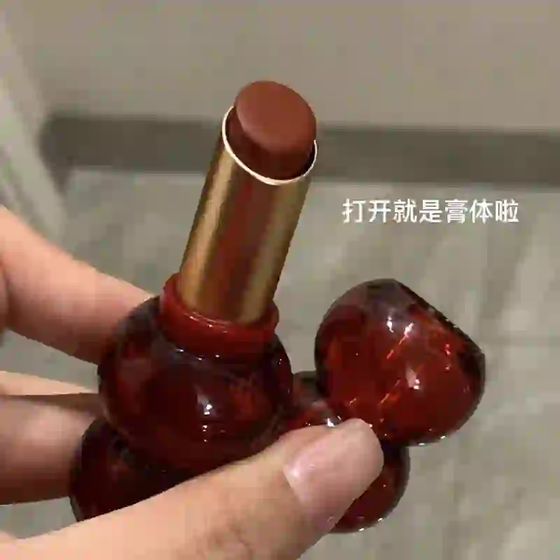 纯欲女高救命色!低饱和灰粉口红哑光雾面素