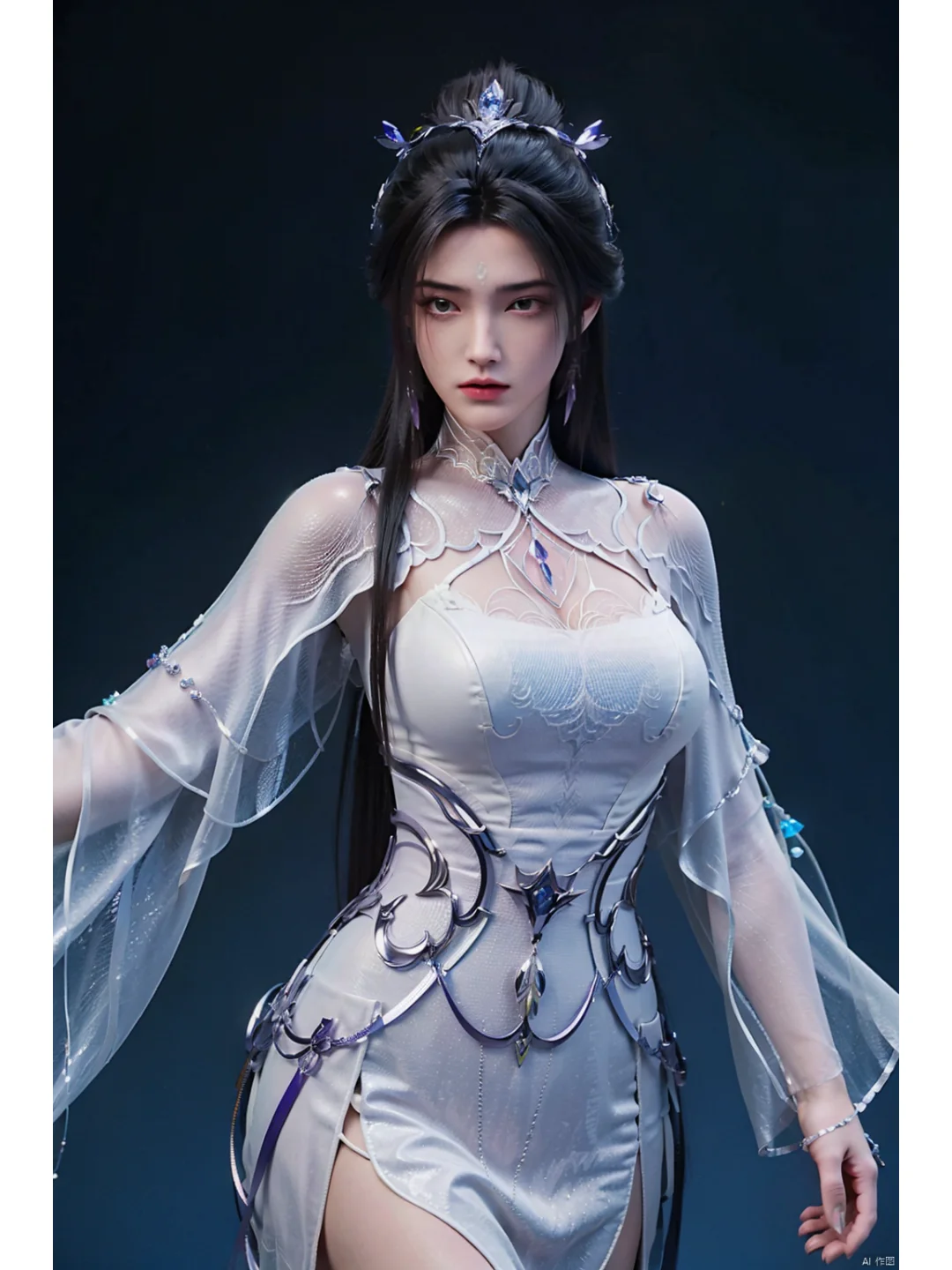 AI绘画国漫女神诛仙陆雪琪美图壁纸