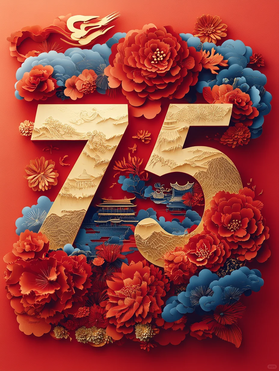 共庆华诞75周年🇨🇳，一起为祖国喝彩！