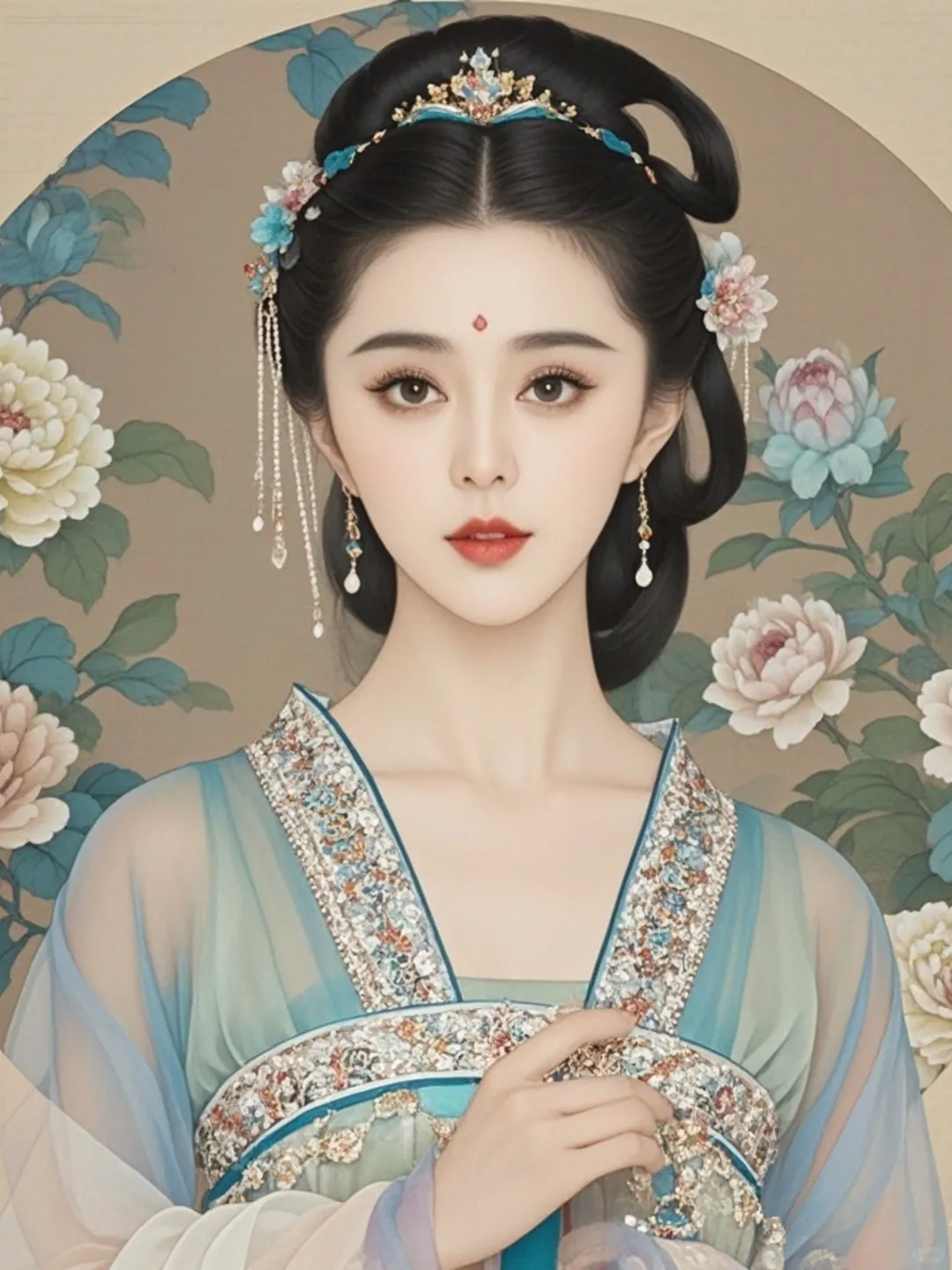 AI绘画 古典美人：绝美如画