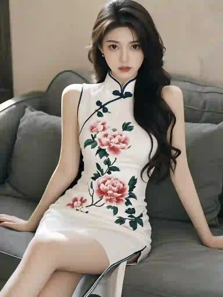 美女壁纸︳牡丹旗袍女神真的美翻了?