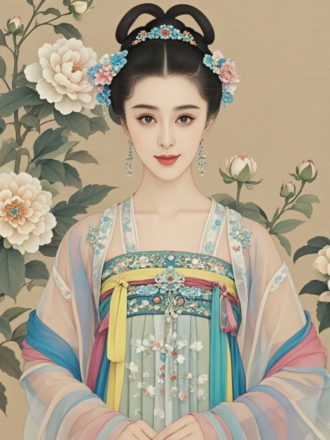 AI绘画 古典美人：绝美如画