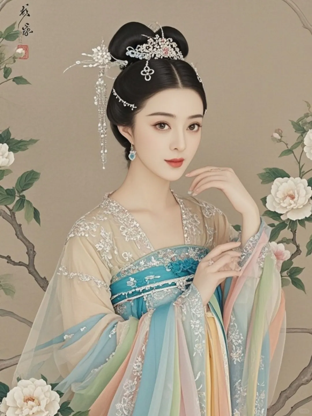 AI绘画 古典美人：绝美如画