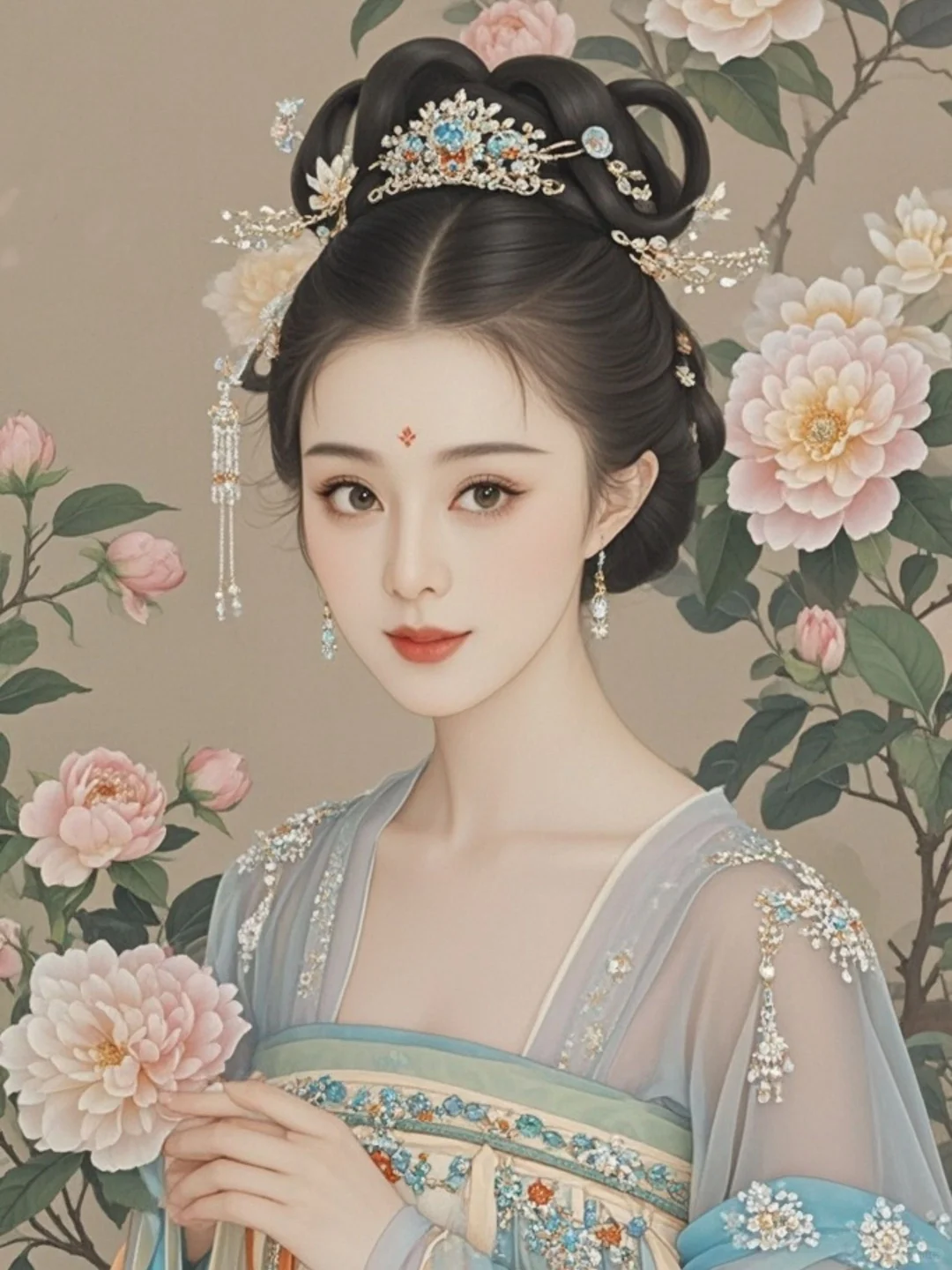 AI绘画 古典美人：绝美如画