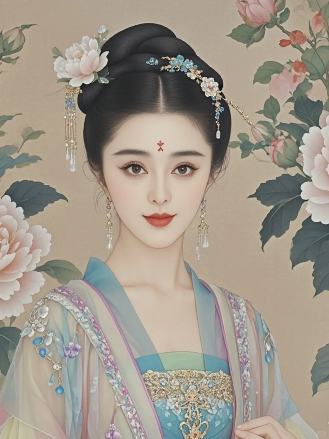 AI绘画 古典美人：绝美如画