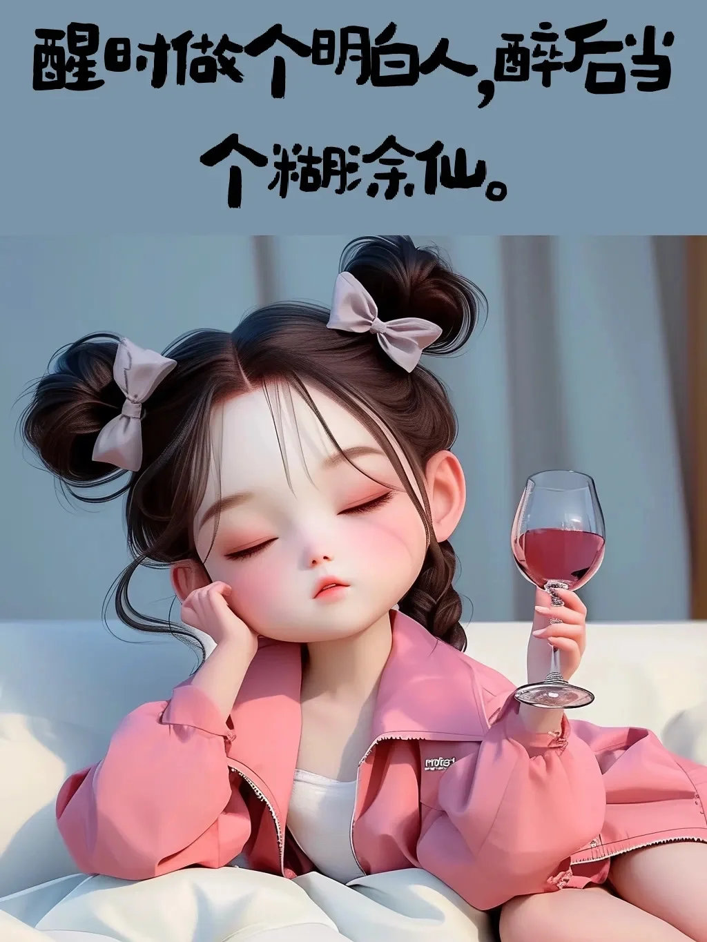 酒后可爱表情包