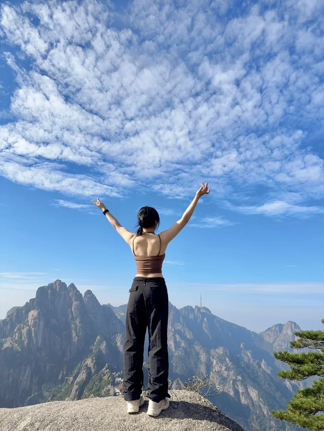 健身女的黄山篇