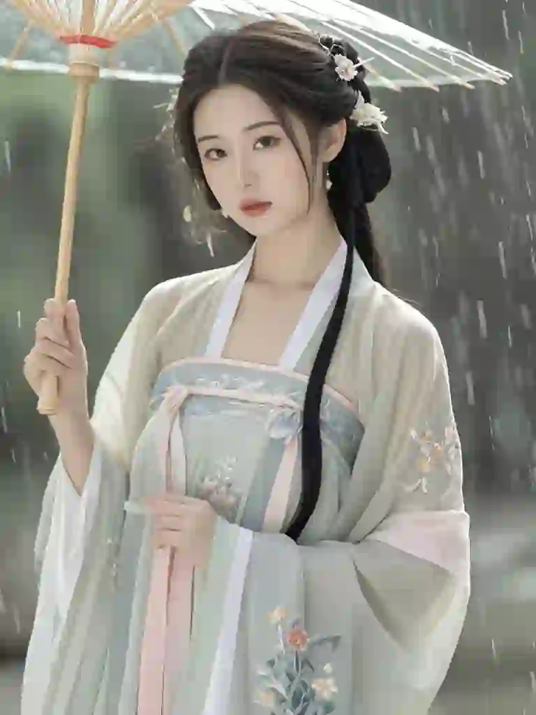 美女壁纸︳雨中打伞的古风佳人美翻了?