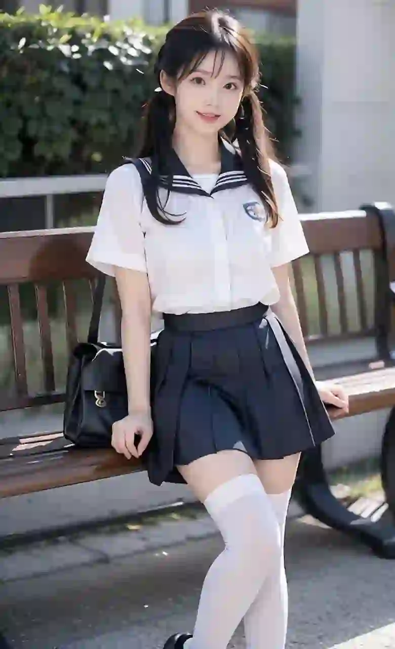 街道上的清新旋律：制服少女的日常