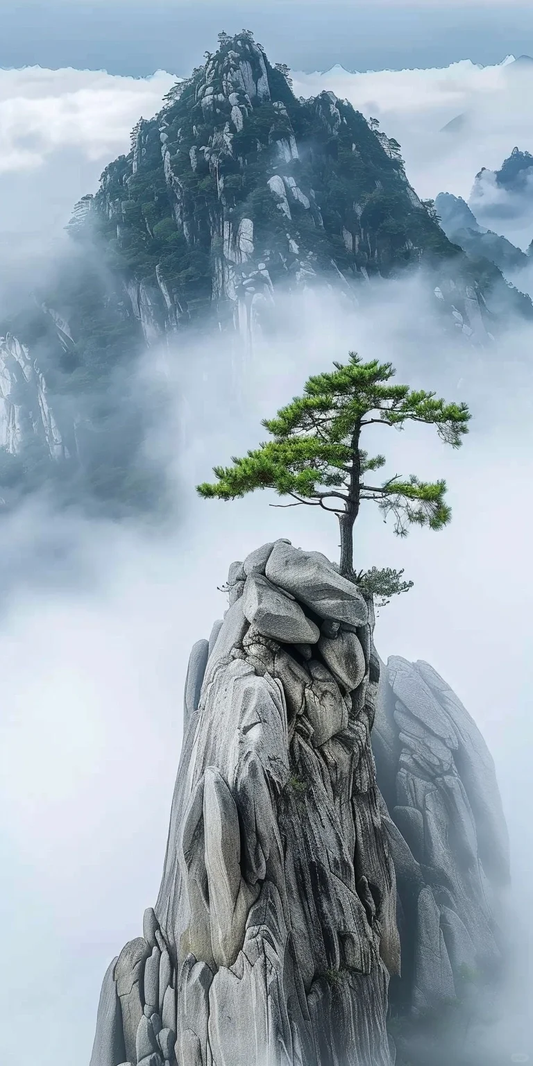 仙境黄山：手机壁纸中的自然之美