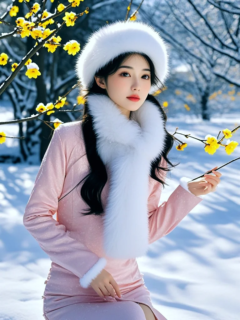 ❄️雪地里的一抹温柔❄️