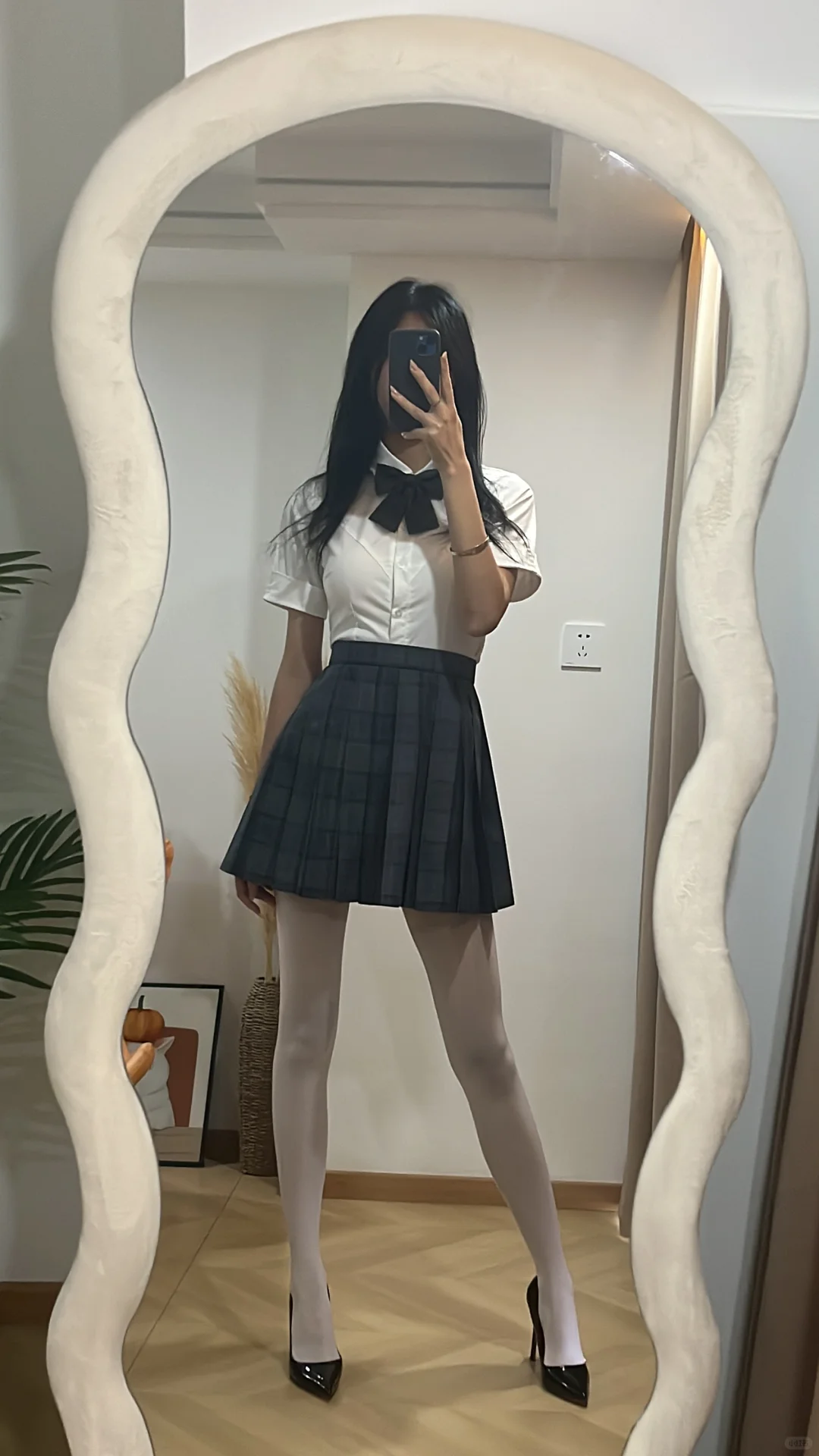 OOTD｜170cm jk白丝live实况图！