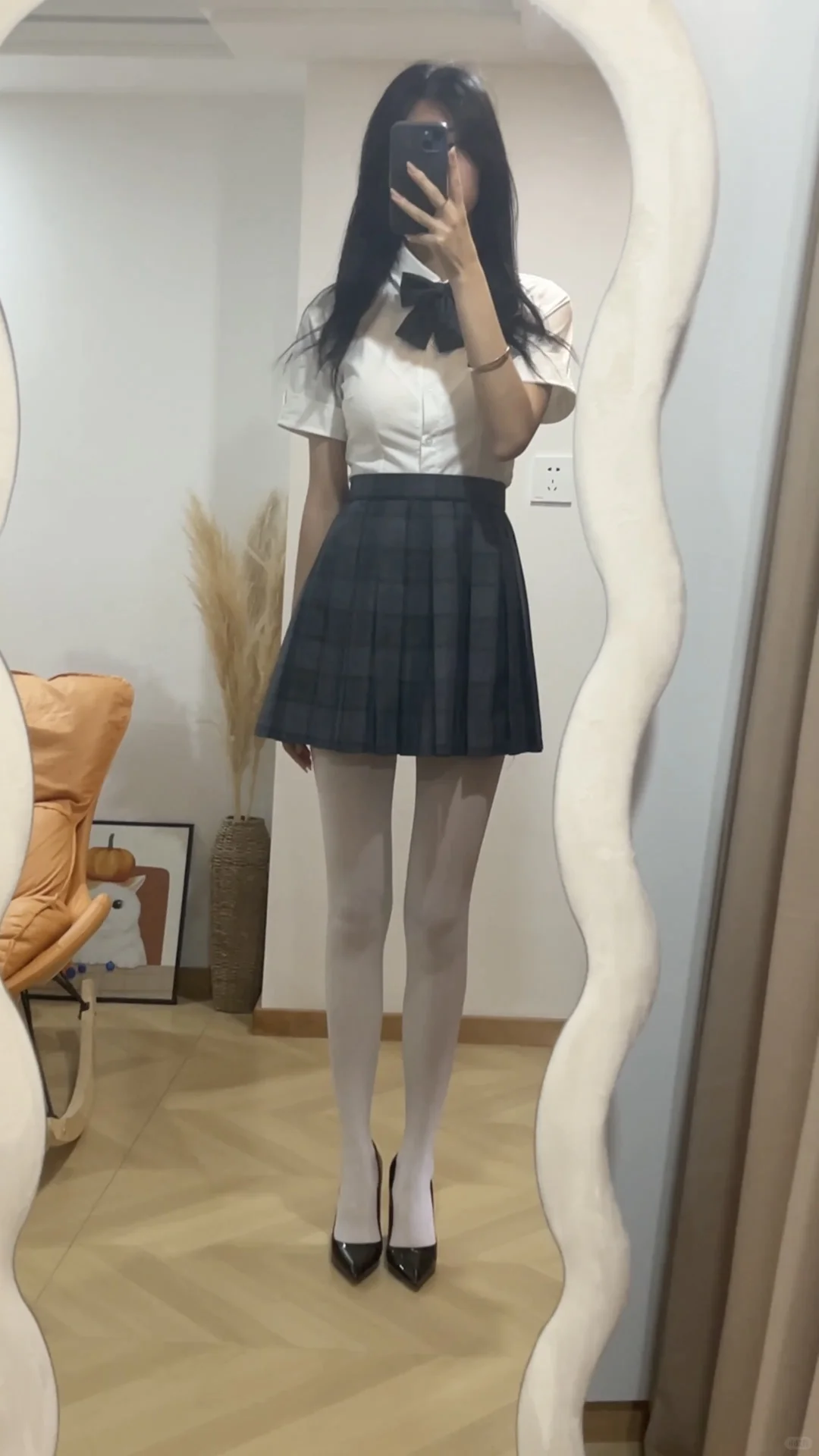 OOTD｜170cm jk白丝live实况图！