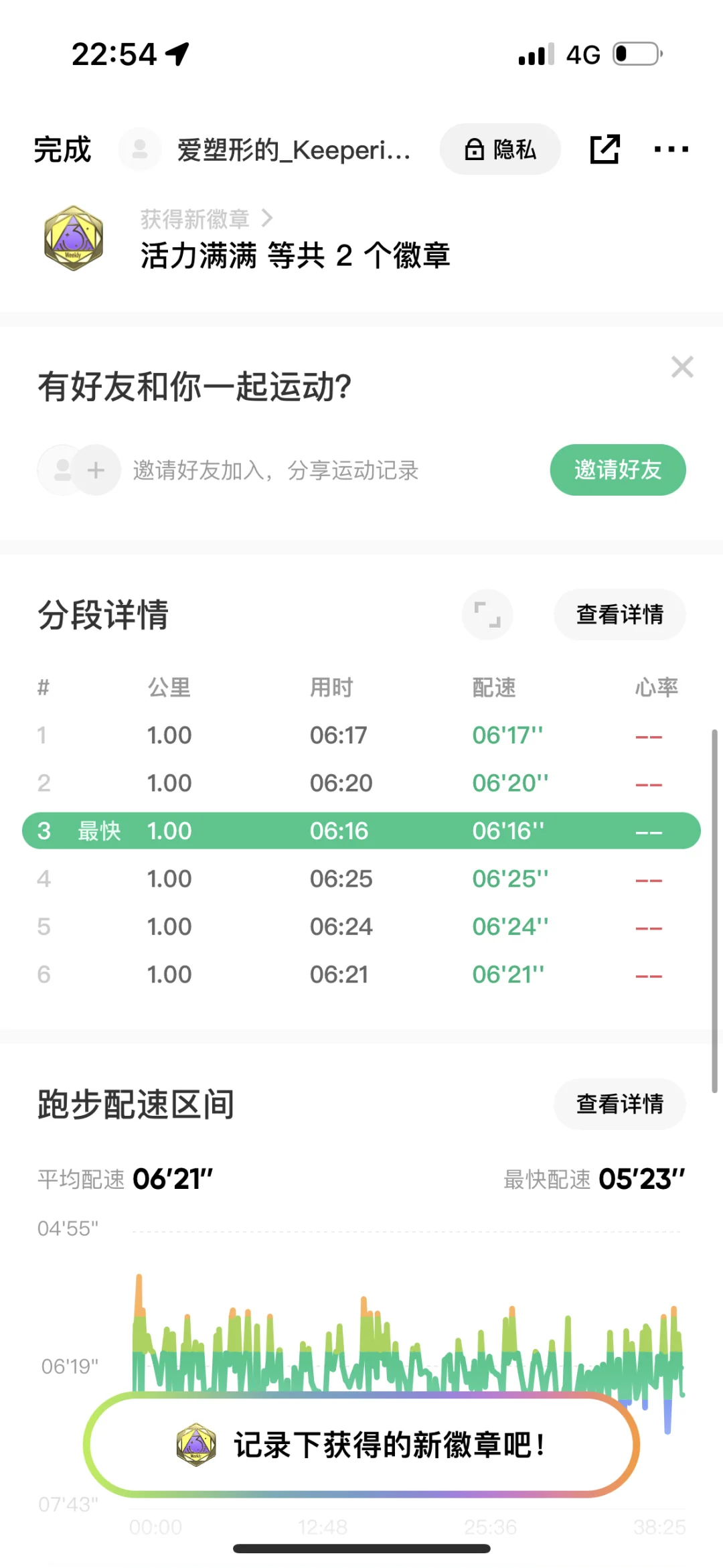 慢跑六公里🏃‍♀️