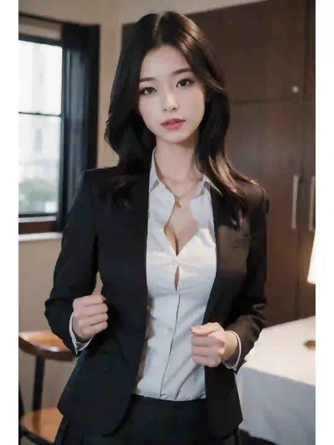 AI生成的职场美女，大家觉得衣品怎么样？