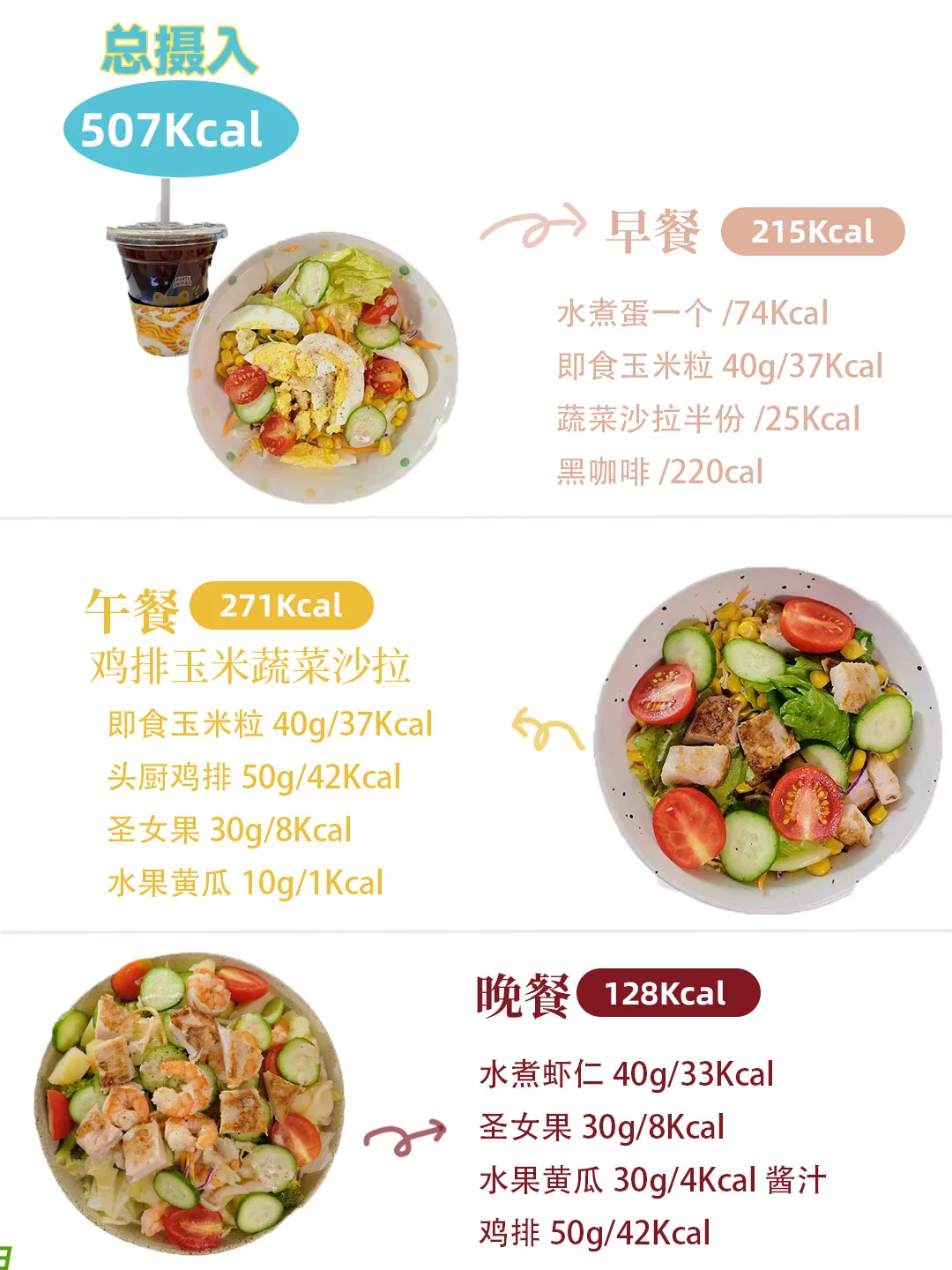 500kcal轻断食❗️丨每天可以吃什么?