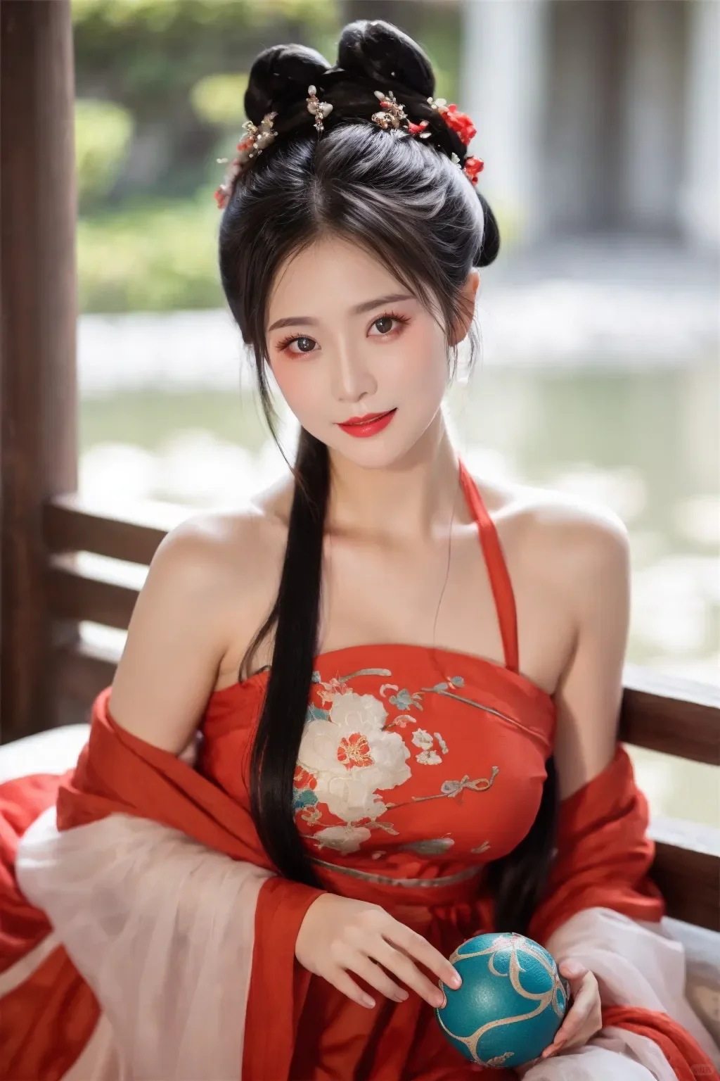 柔美婉约，汉服少女