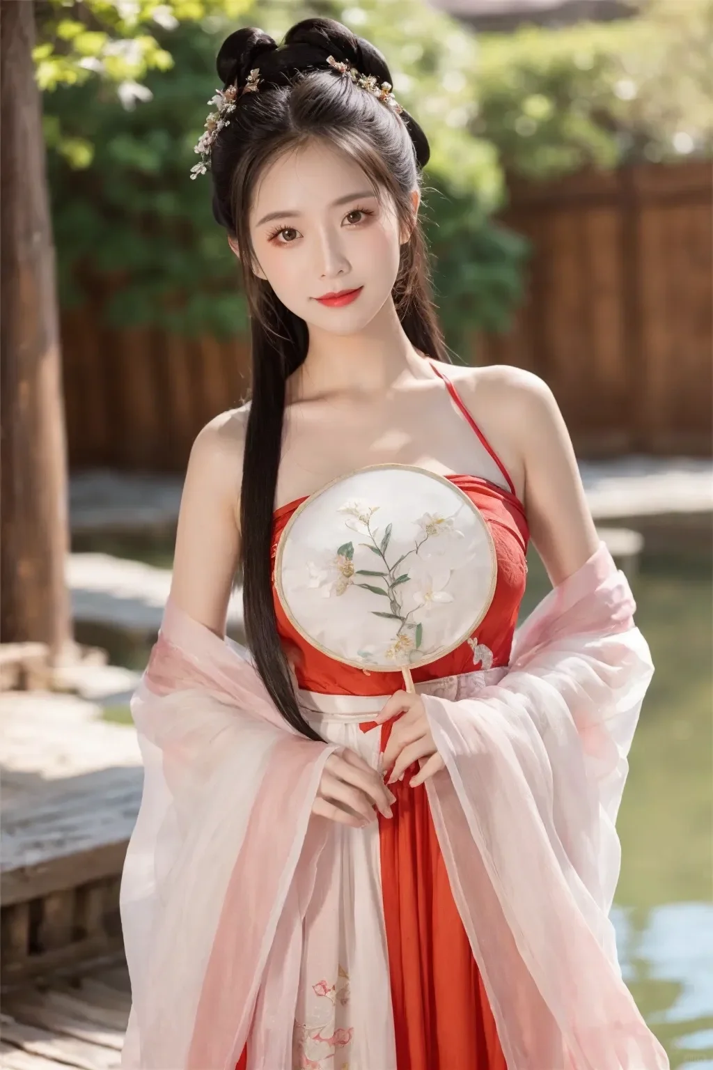 柔美婉约，汉服少女