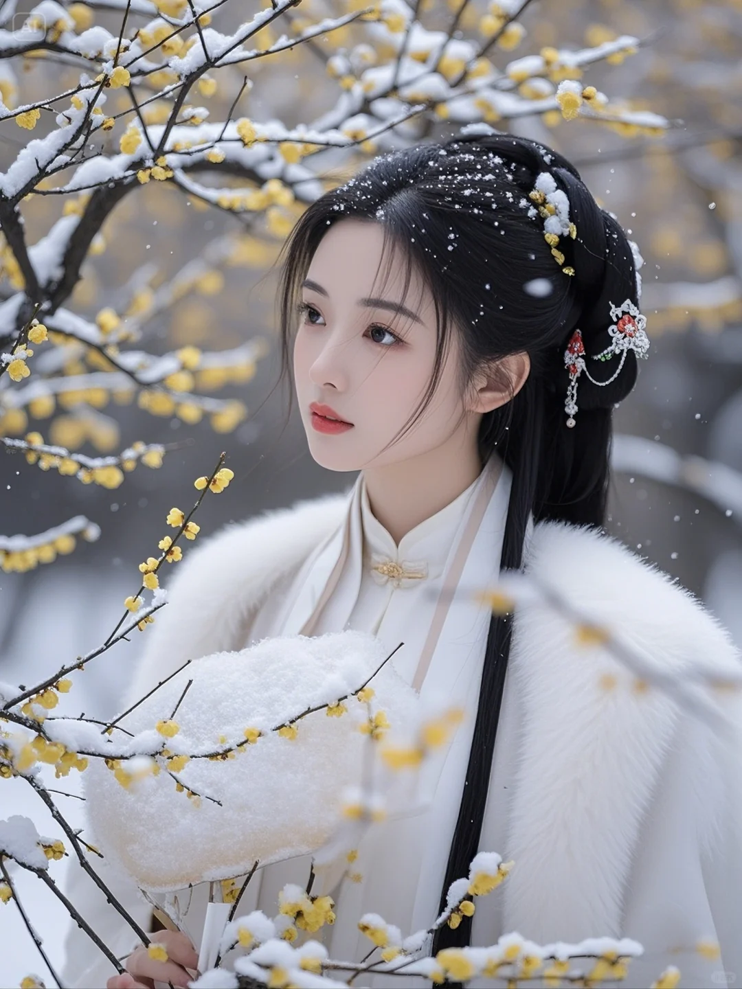 古风雪景第一美女