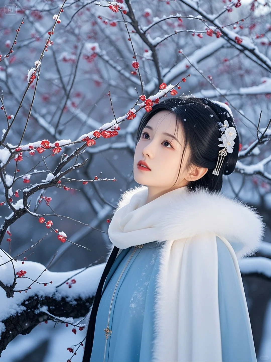 古风雪景第一美女