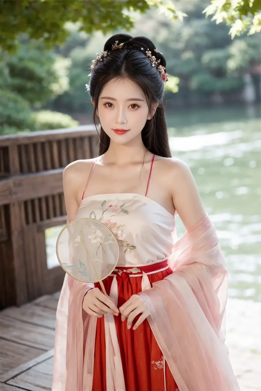 柔美婉约，汉服少女