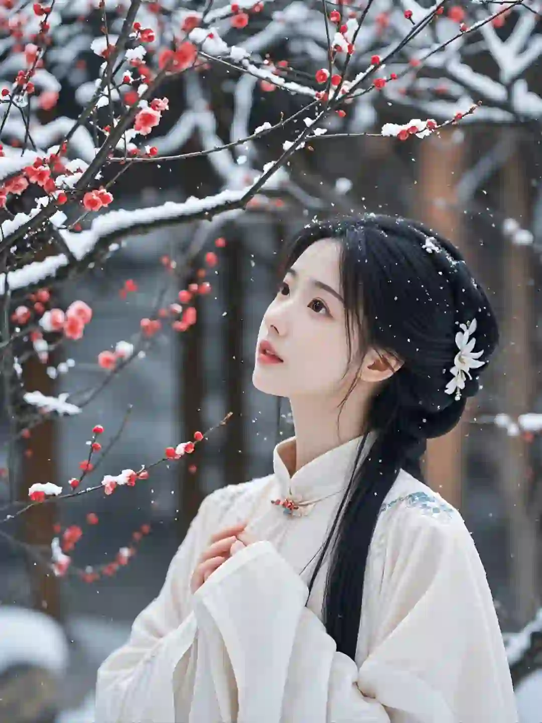 古风雪景第一美女