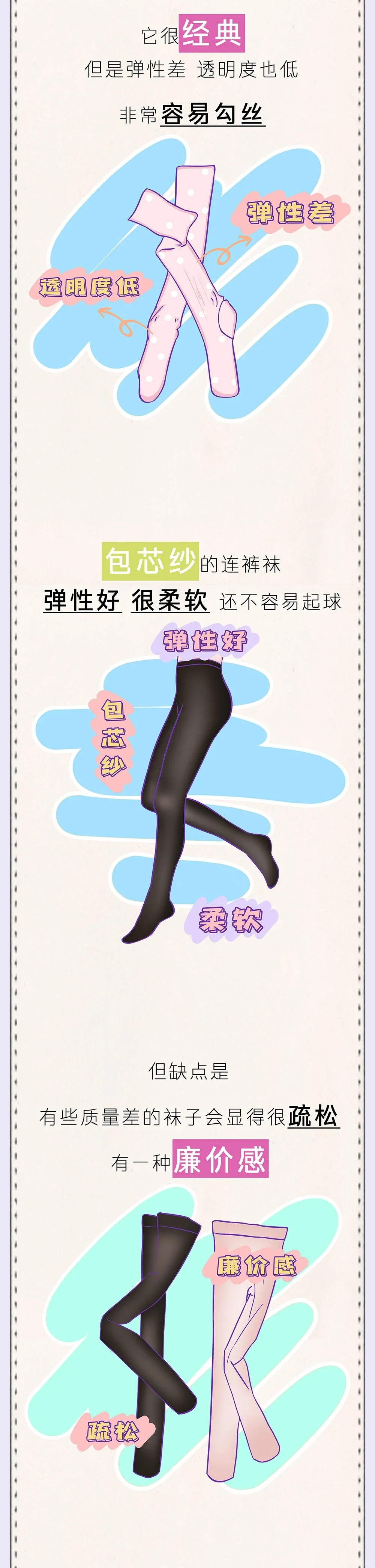 女孩子“连裤丝袜”怎么挑穿起来才更“nice