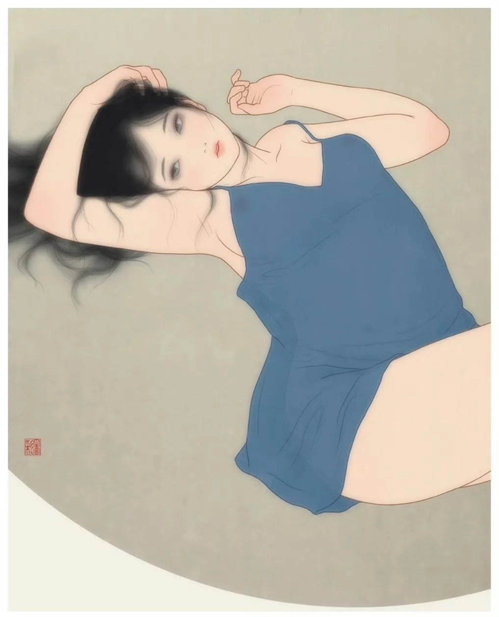 田宫彩 昭和美人 插画