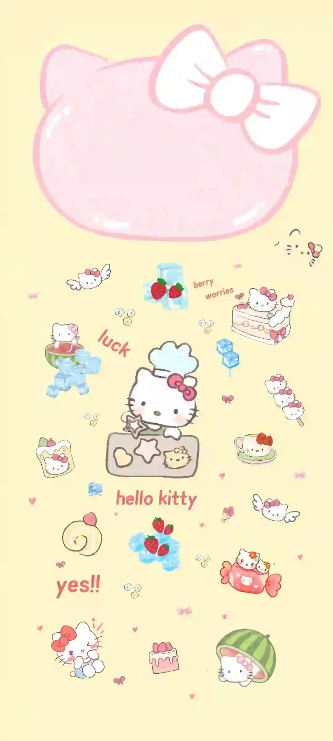 hello Kitty套图手机壁纸 高清无水印