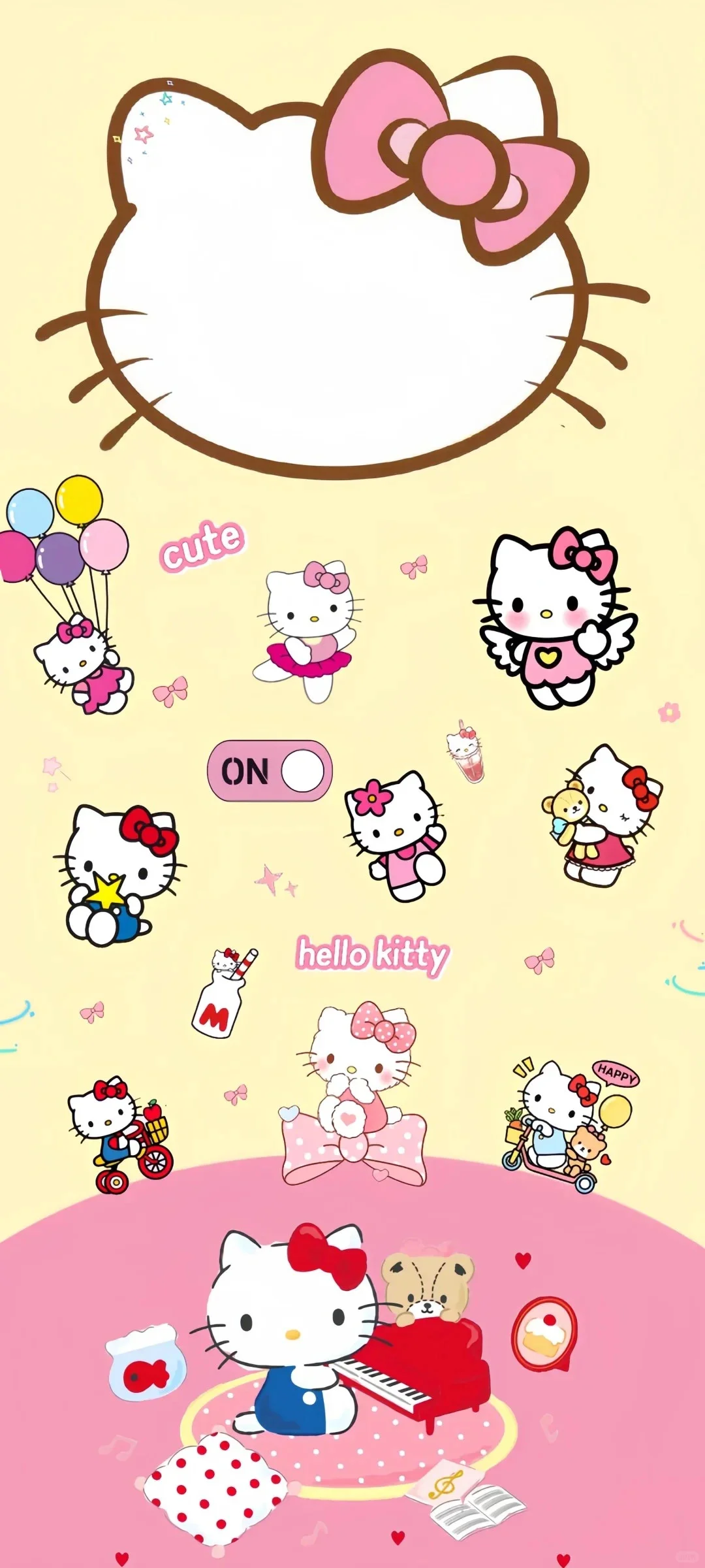 hello Kitty套图手机壁纸 高清无水印