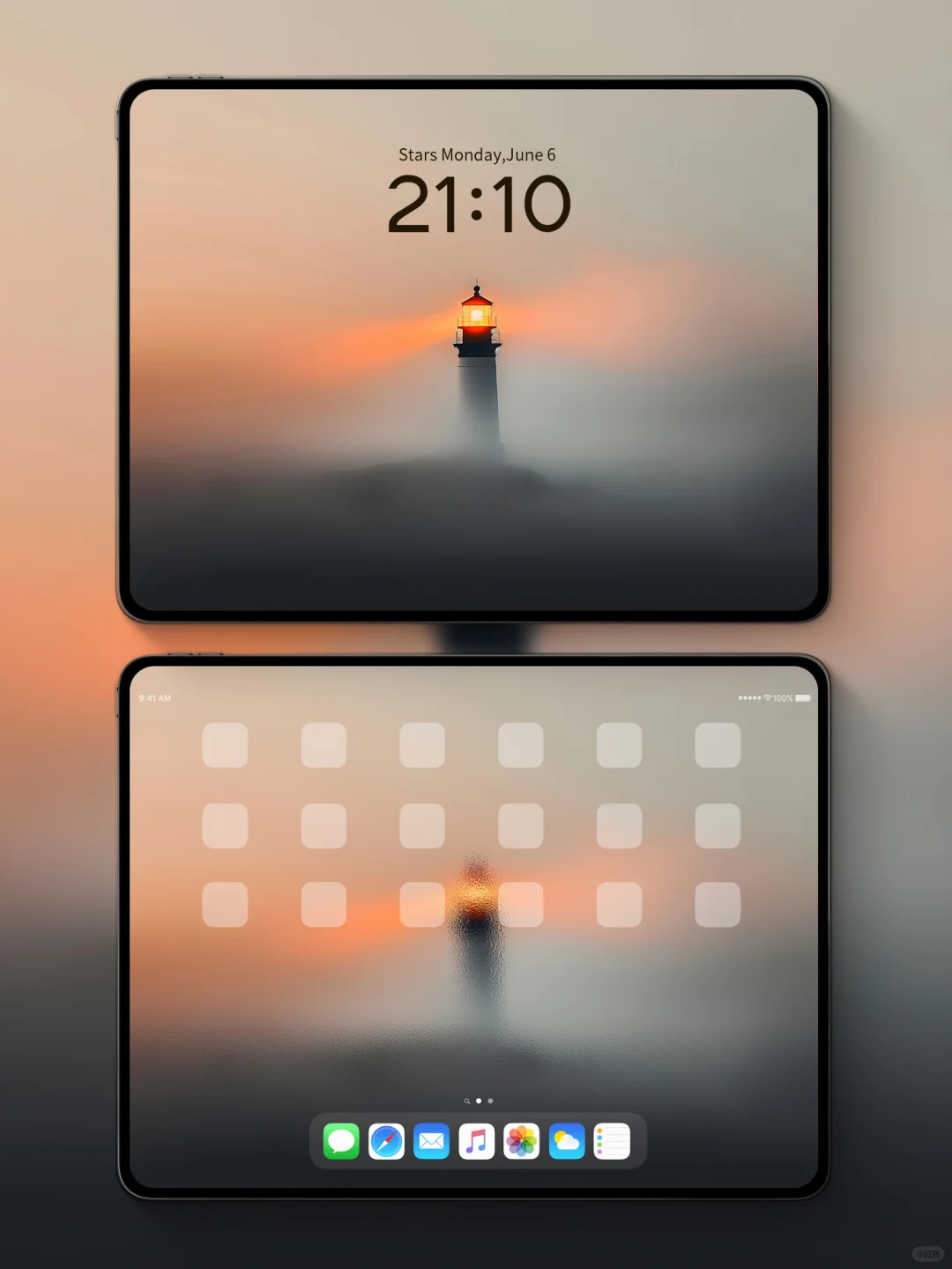 迷雾橙光｜ipad&手机壁纸｜高清4K｜氛围感