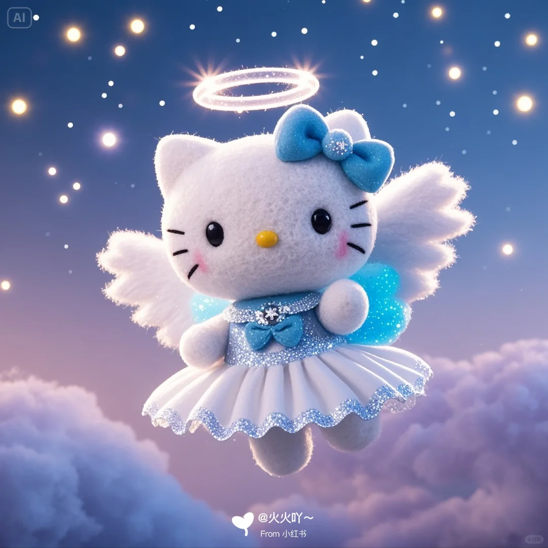 👼HelloKitty变身为可爱小天使来守护啦💕