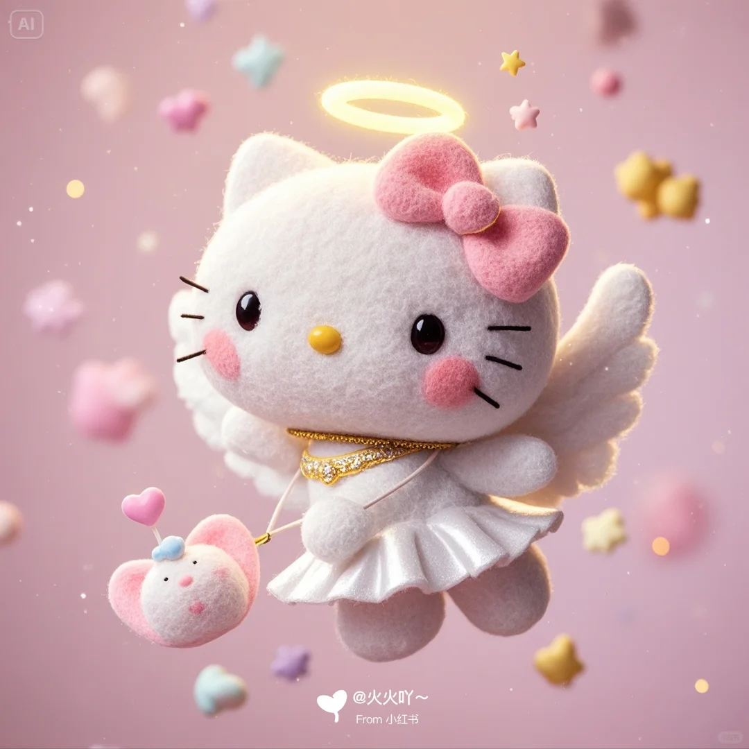 ?HelloKitty变身为可爱小天使来守护啦?