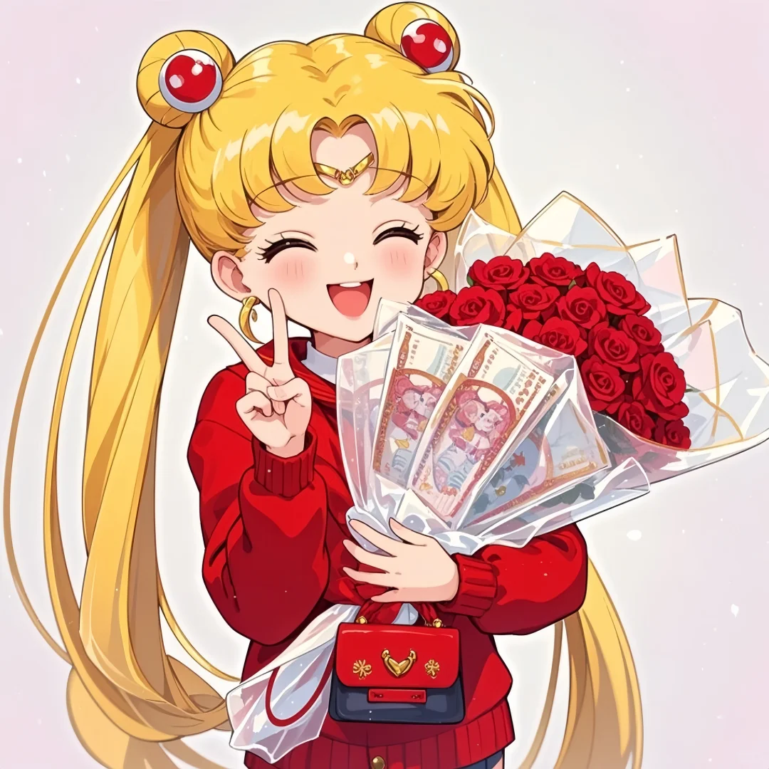 不发脾气只发财❤️美少女新年头像