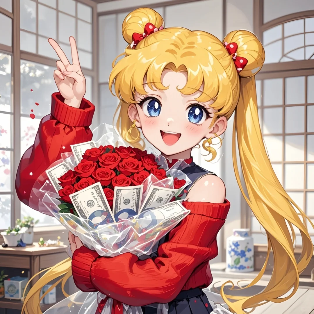 不发脾气只发财❤️美少女新年头像