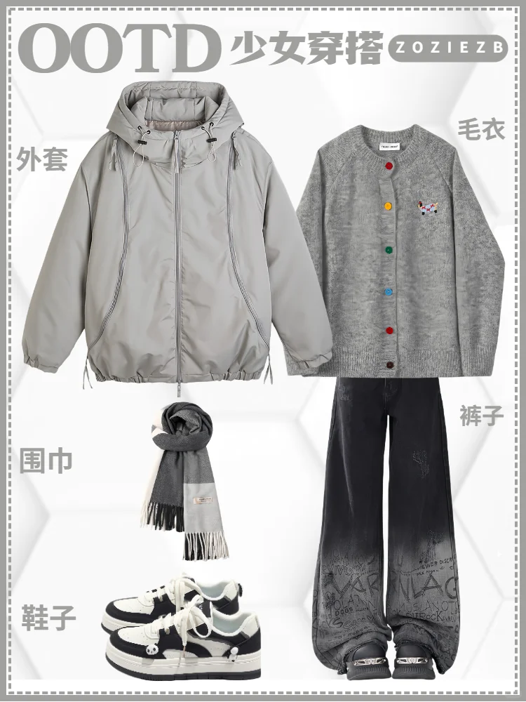 入冬时尚穿搭女｜巴恩风穿搭保暖高级感棉服