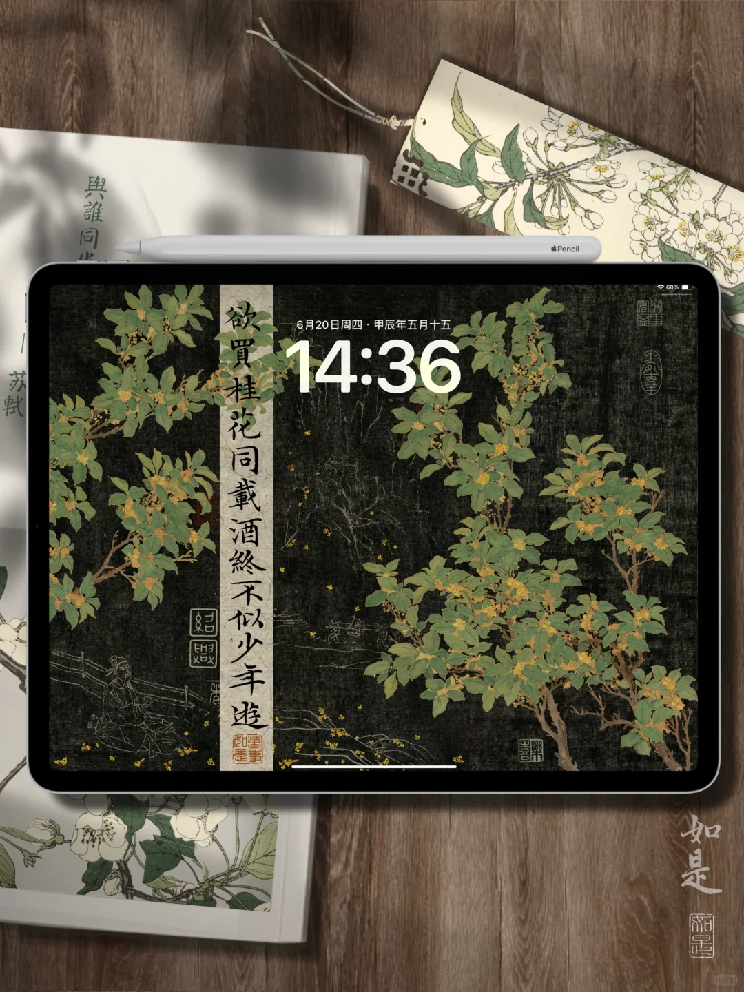 欲买桂花同载酒｜终不似少年游古风iPad壁纸